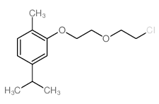 2-[2-(2-chloroethoxy)ethoxy]-1-methyl-4-propan-2-yl-benzene Structure