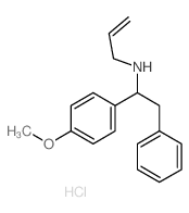 N-[1-(4-methoxyphenyl)-2-phenyl-ethyl]prop-2-en-1-amine structure