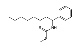 methyl (1-phenyloctyl)carbamodithioate结构式