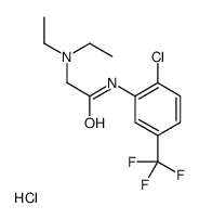 [2-[2-chloro-5-(trifluoromethyl)anilino]-2-oxoethyl]-diethylazanium,chloride结构式