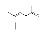 4-Hepten-6-yn-2-one, 5-methyl-, (Z)- (9CI)结构式