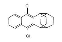 1,4,11,12,15,16-hexahydro-9,10-dichloro-1,4[1',4']-benzenoanthracene Structure