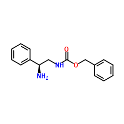 Benzyl [(2S)-2-amino-2-phenylethyl]carbamate结构式