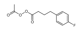 acetic 4-(4-fluorophenyl)butanoic peroxyanhydride Structure