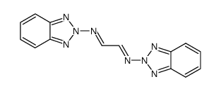 (1E,2E)-N1,N2-bis(2H-benzo[d][1,2,3]triazol-2-yl)ethane-1,2-diimine Structure