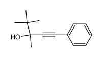 3,4,4-trimethyl-1-phenylpent-1-yn-3-ol Structure