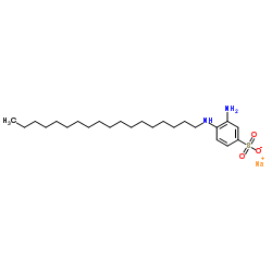 sodium 3-amino-4-(octadecylamino)benzenesulphonate Structure