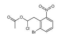 2-(2-bromo-6-nitrophenyl)-1-chloroethyl acetate Structure