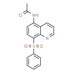 Quinoline,5-acetamido-8-(phenylsulfonyl)- (4CI) structure