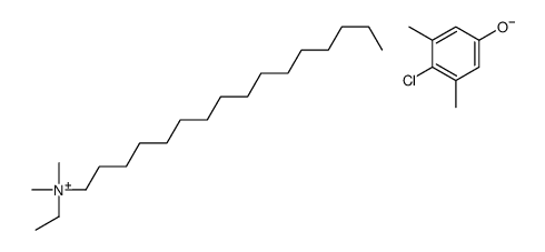 ethylhexadecyldimethylammonium 4-chloro-3,5-dimethylphenolate结构式