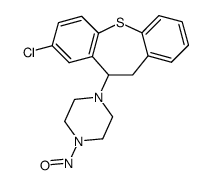 2-chloro-11-(4-nitrosopiperazino)-10,11-dihydrodibenzo(b,f)thiepin Structure