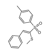 β-methylthio-β-(p-tolylsulfonyl)styrene Structure