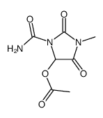 5-acetoxy-3-methyl-2,4-dioxo-imidazolidine-1-carboxylic acid amide结构式