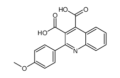 2-(4-methoxyphenyl)quinoline-3,4-dicarboxylic acid结构式