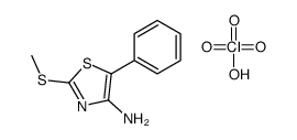 2-methylsulfanyl-5-phenyl-1,3-thiazol-4-amine,perchloric acid结构式