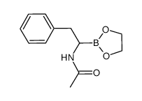 ethylene glycol 1-acetamido-2-phenylethane-1-boronate结构式