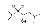 1,1-Dichloro-4-methyl-1-trimethylsilyl-2-pentanol Structure