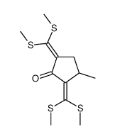 2,5-bis[bis(methylsulfanyl)methylidene]-3-methylcyclopentan-1-one Structure