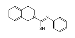 N-phenyl-3,4-dihydro-1H-isoquinoline-2-carbothioamide结构式