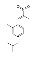 2-methyl-1-(2-nitroprop-1-enyl)-4-propan-2-yloxybenzene结构式