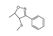 (4R,5S)-5-methyl-4-methylsulfanyl-3-phenyl-4,5-dihydro-1,2-oxazole结构式