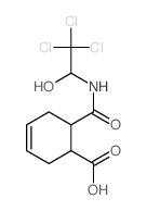 3-Cyclohexene-1-carboxylicacid, 6-[[(2,2,2-trichloro-1-hydroxyethyl)amino]carbonyl]- Structure