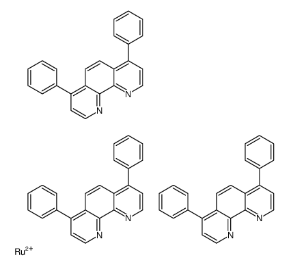 tris(4,7-diphenyl-1,10-phenanthroline)ruthenium (II) Structure