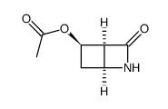 5-acetoxy-2-azabicyclo(2.2.0)hexan-3-one Structure