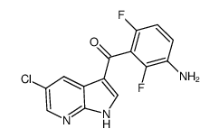 (3-Amino-2,6-difluoro-phenyl)-(5-chloro-1H-pyrrolo[2, 3-b]pyridin-3-yl)-methanone Structure