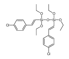 2-(4-chlorophenyl)ethenyl-[2-(4-chlorophenyl)ethenyl-diethoxysilyl]oxy-diethoxysilane Structure