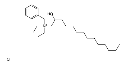 benzyl-diethyl-(2-hydroxytetradecyl)azanium,chloride结构式