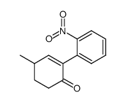 4-methyl-2-(2-nitrophenyl)-2-cyclohexen-1-one Structure