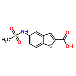 5-[(Methylsulfonyl)amino]-1-benzothiophene-2-carboxylic acid Structure