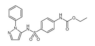 Carbanilic acid, p-[(1-phenylpyrazol-5-yl)sulfamoyl]-, ethyl ester结构式