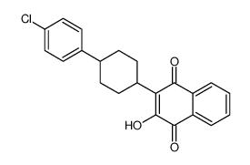 2-(4-(4-Chlorophenyl)cyclohexyl)-3-hydroxy-1,4-naphthoquinone Structure