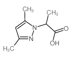 2-(3,5-DIMETHYL-1H-PYRAZOL-1-YL)PROPANOIC ACID Structure