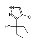 3-(4-chloro-1H-pyrazol-5-yl)pentan-3-ol Structure