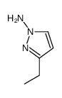 3-Ethyl-1H-pyrazol-1-amine结构式