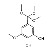 3-methoxy-5-(trimethoxymethyl)benzene-1,2-diol结构式