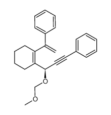 (-)-(R)-1-(3-(methoxymethoxy)-3-(2-(1-phenylvinyl)cyclohex-1-enyl)prop-1-ynyl)benzene结构式