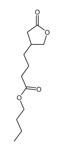 4-(5-oxo-tetrahydro-furan-3-yl)-butyric acid butyl ester结构式