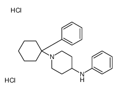 N-phenyl-1-(1-phenylcyclohexyl)piperidin-4-amine,dihydrochloride Structure