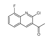 1-(2-chloro-8-fluoroquinolin-3-yl)ethanone Structure