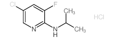 5-Chloro-3-fluoro-N-isopropylpyridin-2-amine hydrochloride Structure