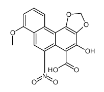 4-hydroxy-8-methoxy-6-nitronaphtho[2,1-g][1,3]benzodioxole-5-carboxylic acid结构式