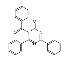 1-Benzoyl-4,6-diphenyl-1,3,5-triazin-2-on Structure