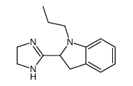 2-(4,5-dihydro-1H-imidazol-2-yl)-1-propyl-2,3-dihydroindole结构式