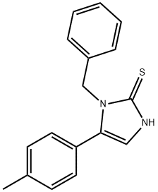 1-苄基-5-(对甲苯基)-1H-咪唑-2-硫醇结构式
