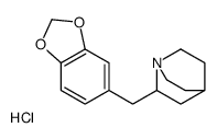 2-(1,3-benzodioxol-5-ylmethyl)-1-azoniabicyclo[2.2.2]octane,chloride Structure