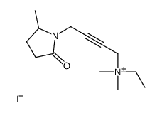 ethyl-dimethyl-[4-(2-methyl-5-oxopyrrolidin-1-yl)but-2-ynyl]azanium,iodide Structure